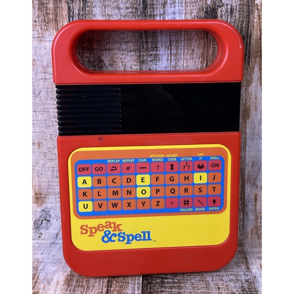 Vintage Speak & Spell Electronic Learning Game by Kahootz #09624 Tested & Works
